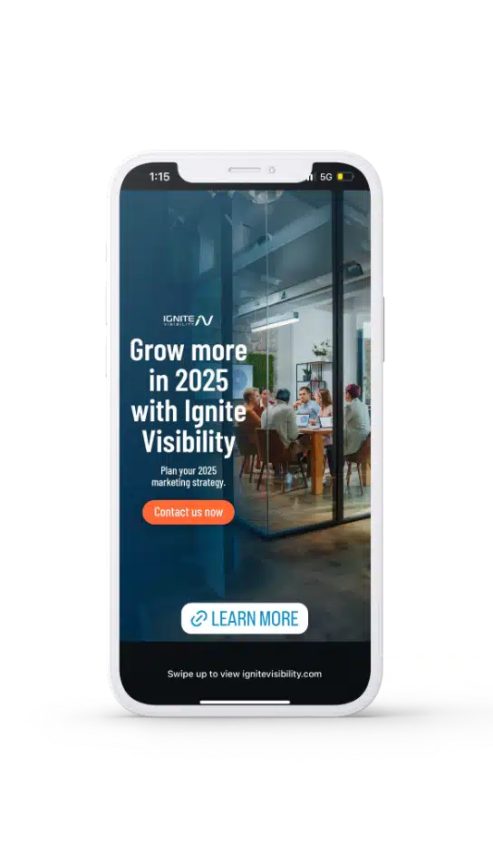 Kivashe paid media campaign shown on a mobile device