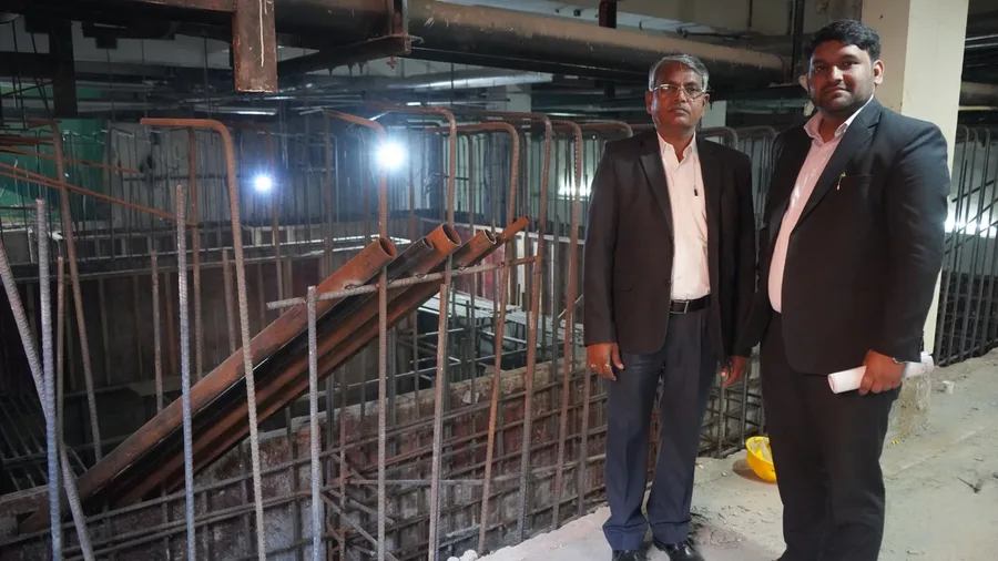 Client site recce on an active work floor
