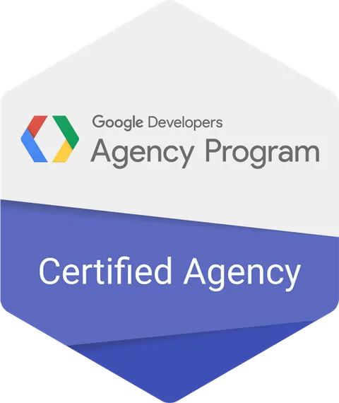 Google Developers Agency Program Certified Agency logo